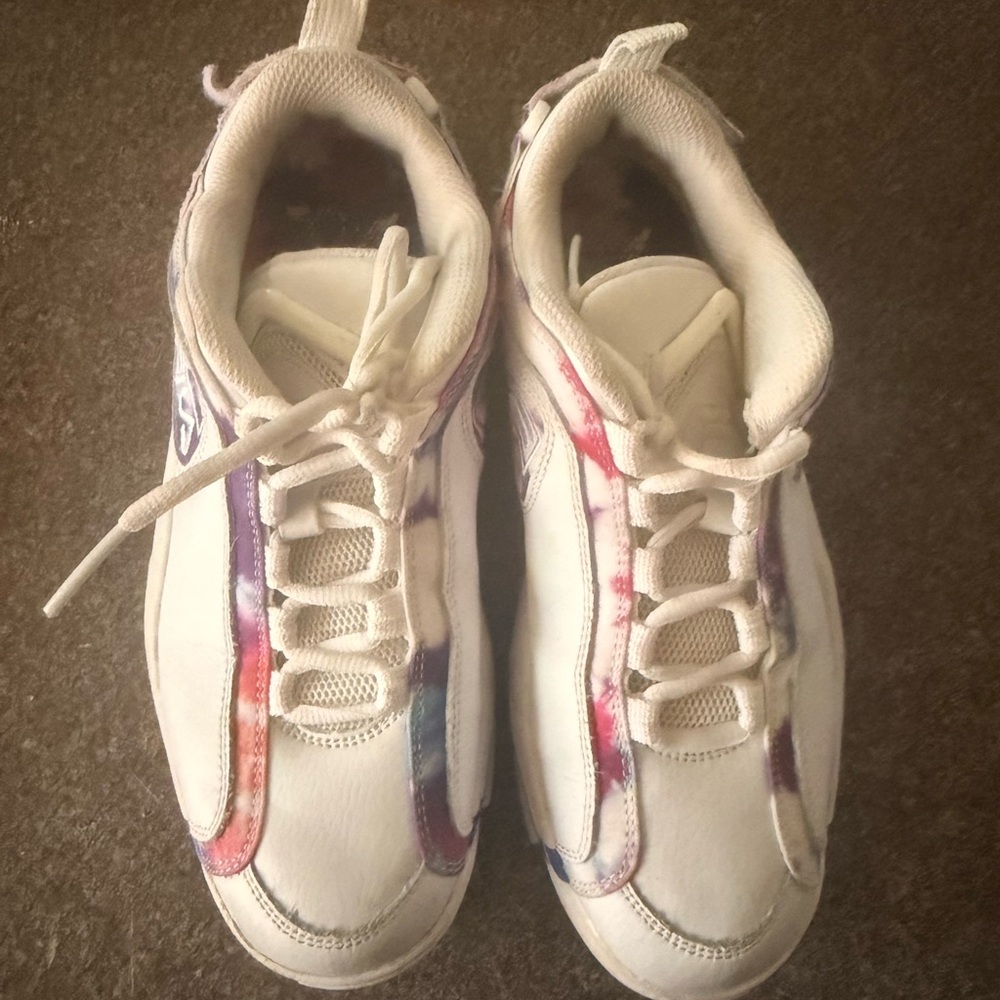 Fila Kids White and Multicolor Sneakers
